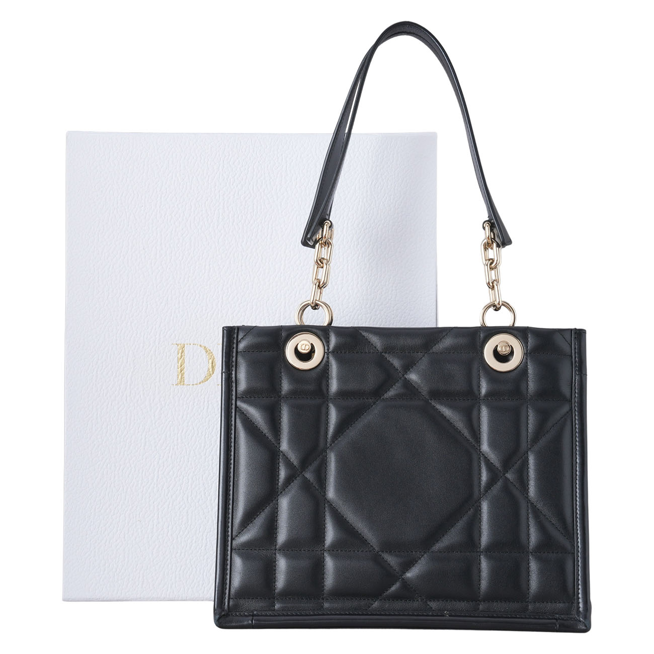 CHRISTIAN DIOR(USED)디올 에센셜 토트백 스몰 블랙